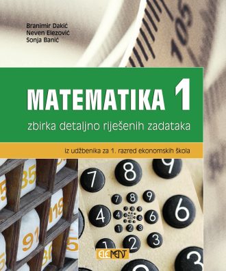 Matematika 1, zbirka detaljno riješenih zadataka iz udžbenika za 1. razred EKONOMSKIH škola autora Branimir Dakić, Neven Elezović, Sonja Banić