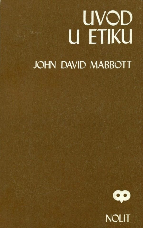 Uvod u etiku John David Mabbott