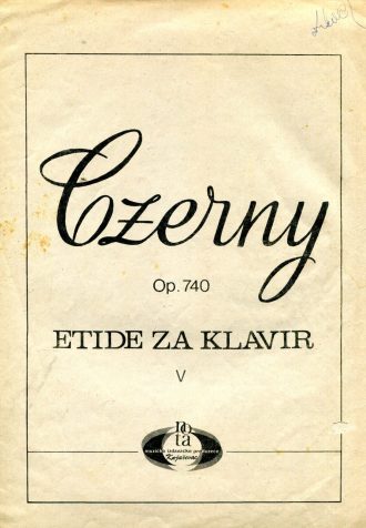 Etide za klavir Carl Czerny