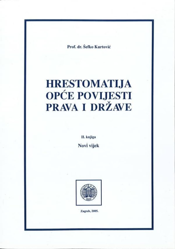 Opća povijest prava i države Šefko Kurtović