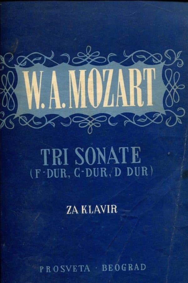 Tri sonate za klavir W. A. Mozart