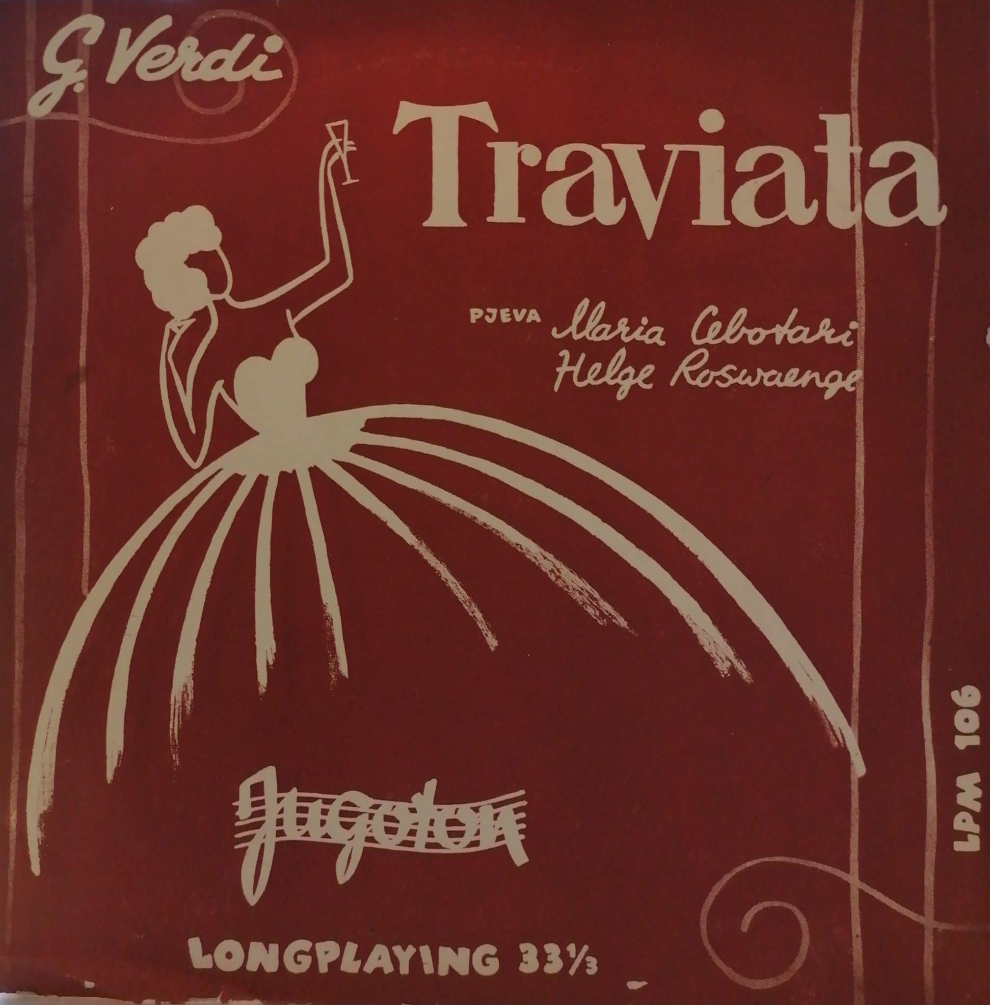 Gramofonska ploča Traviata Giuseppe Verdi LPM 106