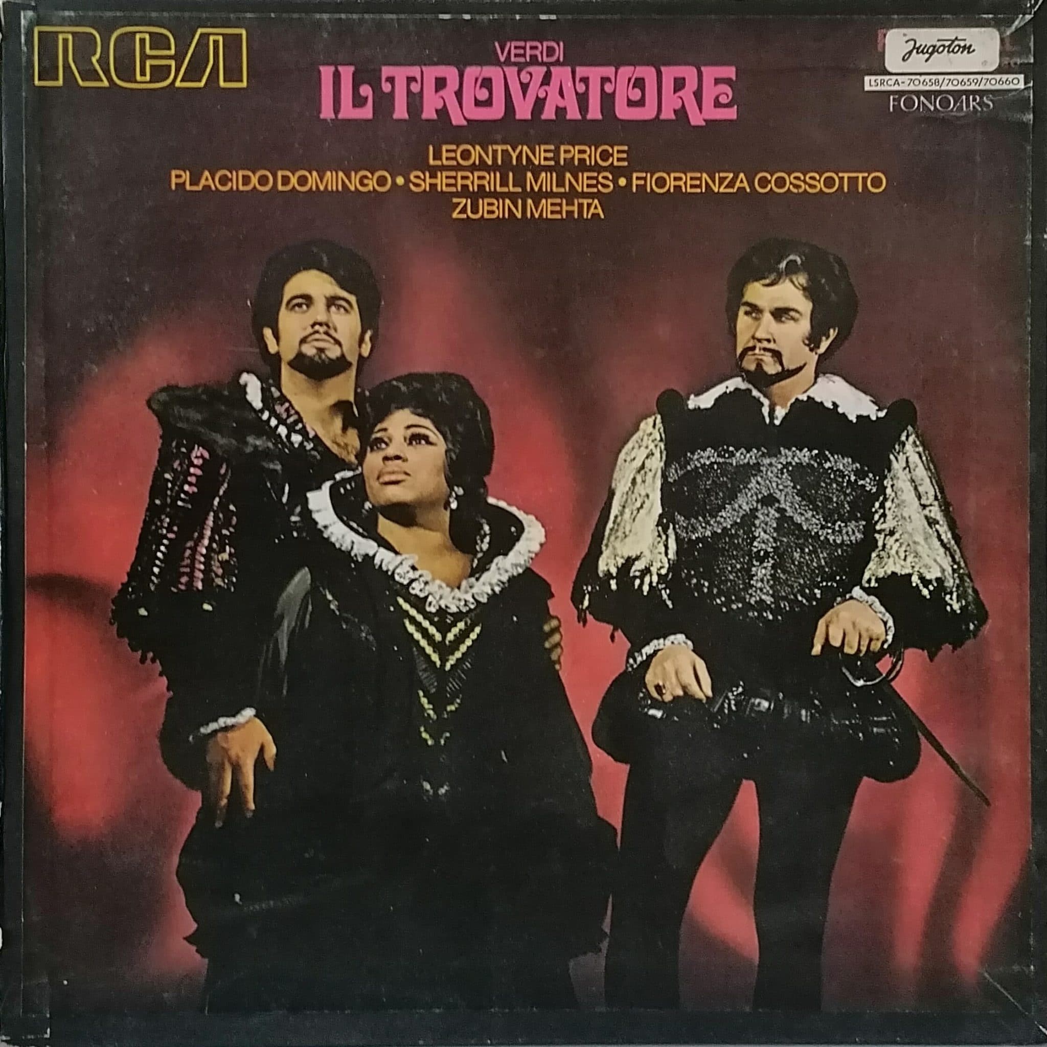 Gramofonska ploča Il Trovatore Giuseppe Verdi / Leontyne Price / Placido Domingo / Sherrill Milnes / Fiorenza Cossotto / Zubin Mehta  LSRCA-70658-60