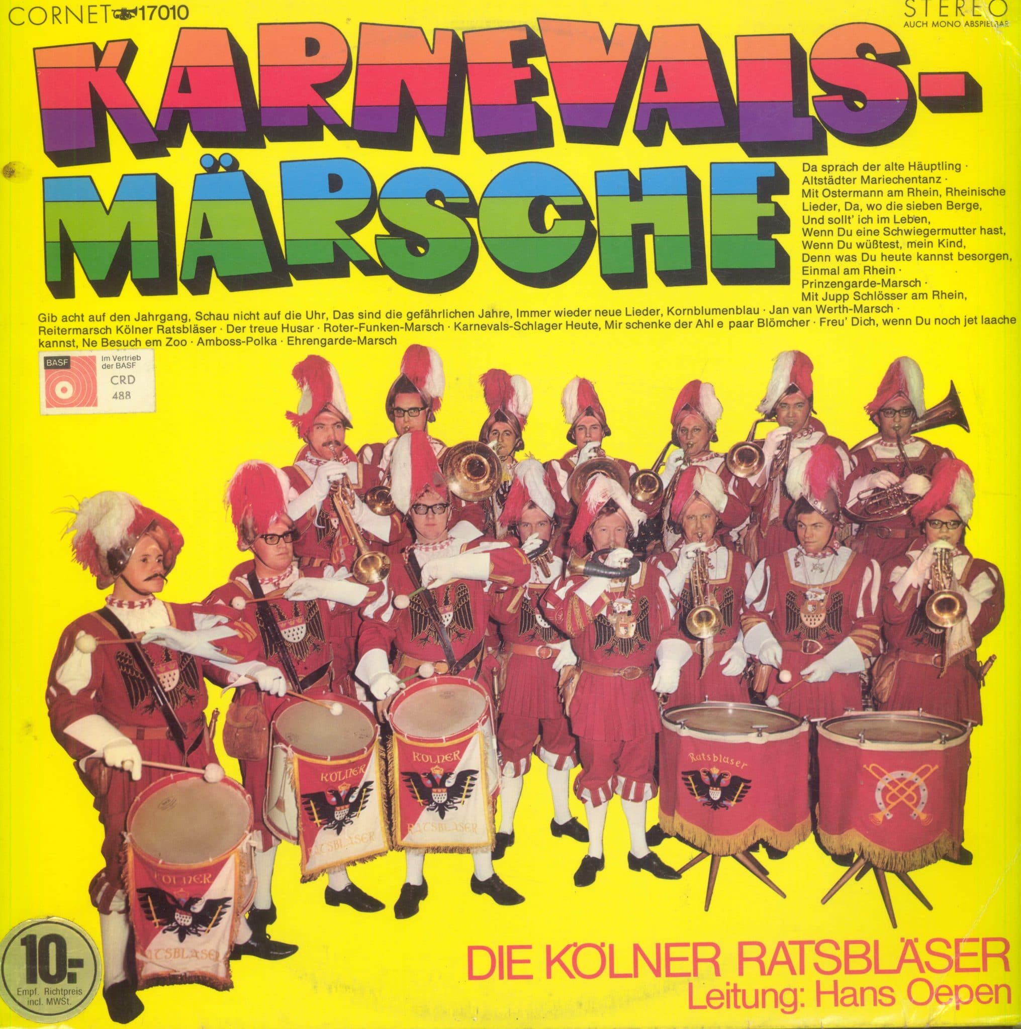 Gramofonska ploča Die Kölner Ratsbläser, Hans Oepen Karnevalsmärsche 17010