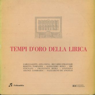 Gramofonska ploča Tempi D'Oro Dellalirica The London Symphony Orchestra / Orchestra Sinfonica Di Milano / Orchestra Del Teatro Alla Scala 33 QCX 10200
