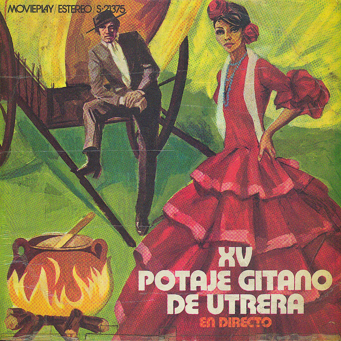 Gramofonska ploča XV Potaje Gitano De Utrera. En Directo Gaspar De Utrera / Gaspar De Utrera / Gaspar De Utrera... S-21.375