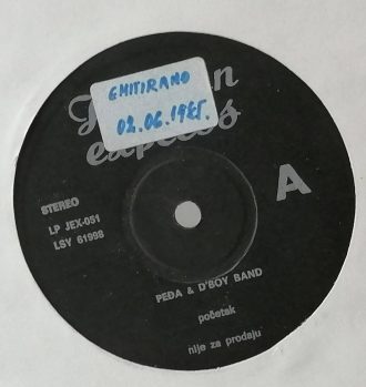 Gramofonska ploča Peđa D'Boy Bend / Duško Lokin Jugoton Express JEX-051/052