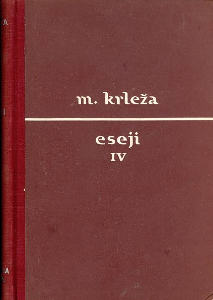 Eseji V Krleža Miroslav
