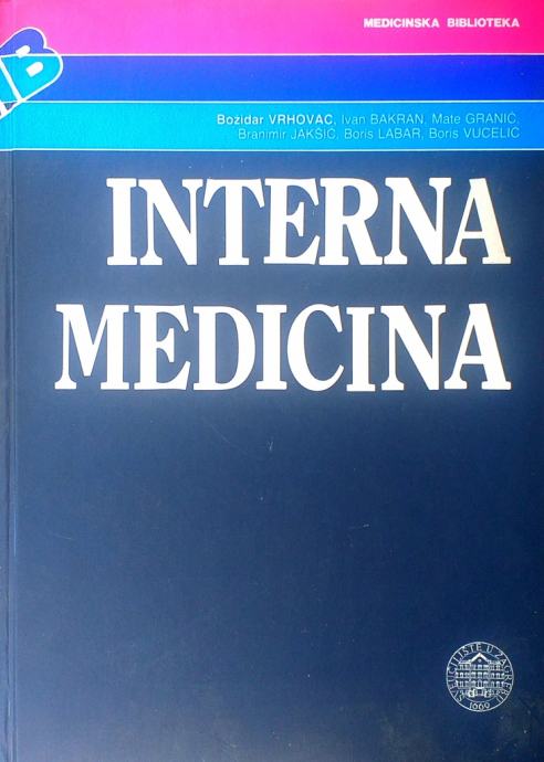 Interna medicina I-II Božidar Vrhovac i suradnici