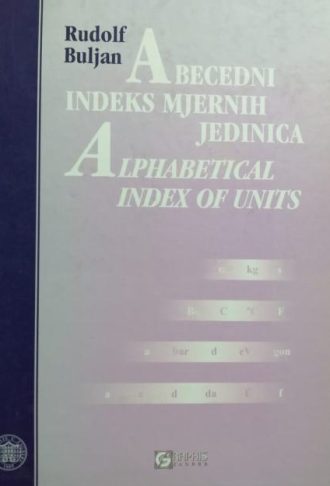 Abecedni indeks mjernih jedinica / Alphabetical index of units Rudolf Buljan