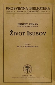 Život Isusov (Kopiraj) Ernest Renan tvrdi uvez