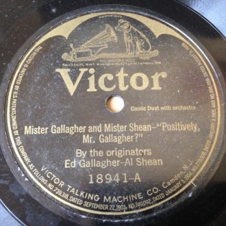 Gramofonska ploča Ed Gallagher And Al Shean  Mister Gallagher And Mister Shean