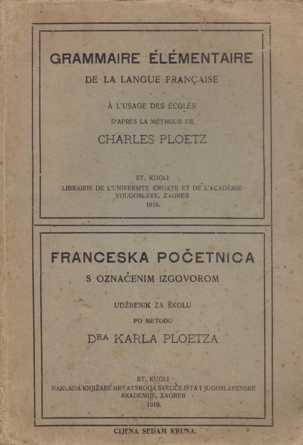Franceska početnica s označenim izgovorom Charles Ploetz