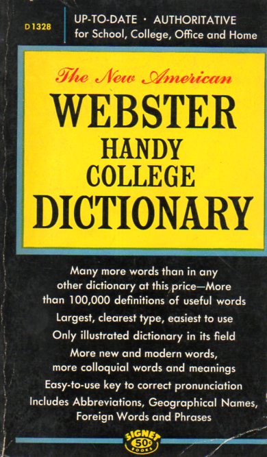 The New American Webster Handy College Dictionary G.A.