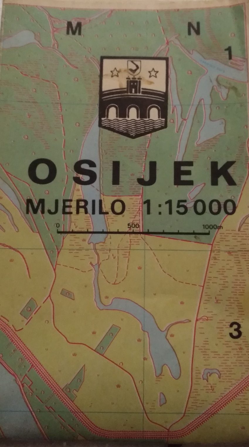Osijek - karta 1:15000 G.A.