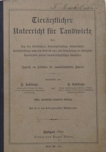 Tierärztlicher Unterricht für Landwirte P. Kohlhepp