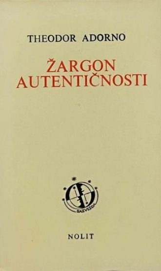 Žargon autentičnosti Theodor Adorno