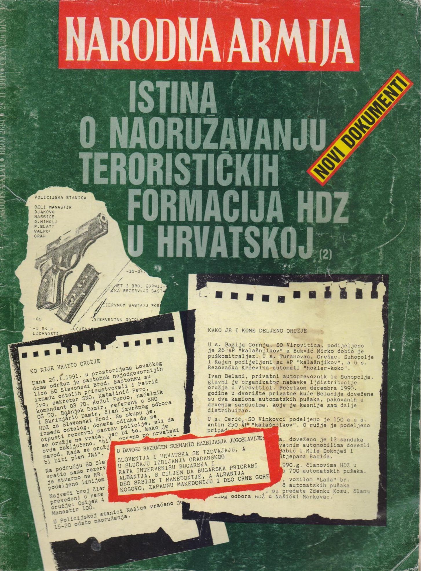 Istina o naoružavanju terorističkih formacija u hrvatskoj G.A.