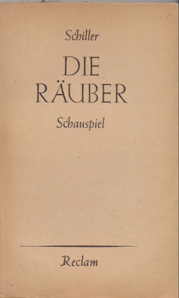 Die Rauber Schiller Friedrich