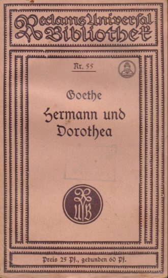 Hermann und Dorothea Goethe Johan Wolfgang