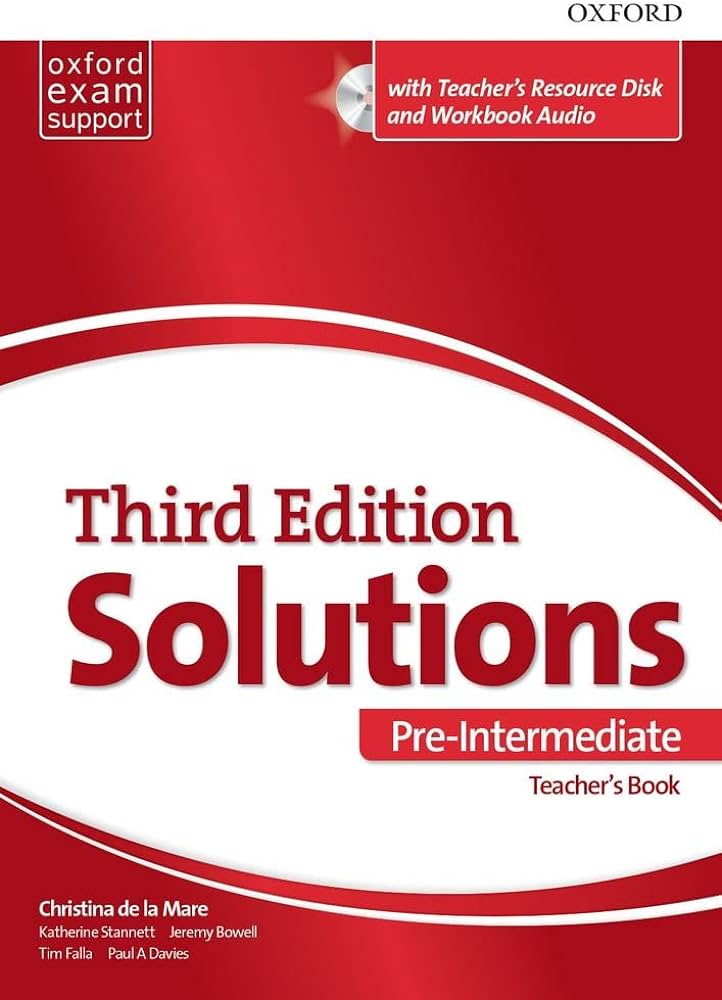 Third edition Solutions Pre-Intermediate Christina de la Mare