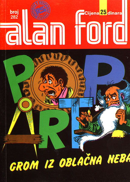 282. Pop art grom iz oblačna neba Alan Ford