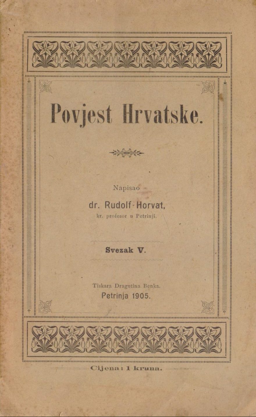 Povjest Hrvatske Rudolf Horvat