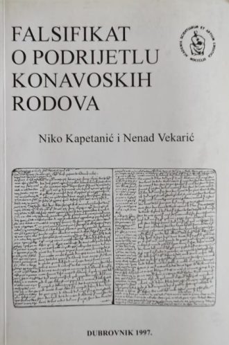 Falsifikat o podrijetlu konavoskih rodova Niko Kapetanić i Nenad Vekarić