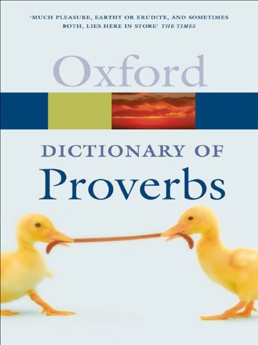 Oxford Dictionary of Proverbs Jennifer Speake