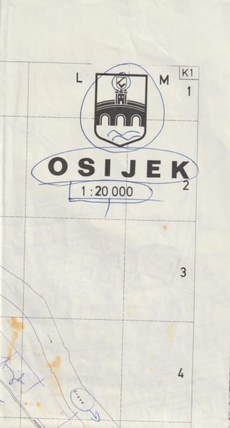 Osijek - karta 1:20 000 G.A.