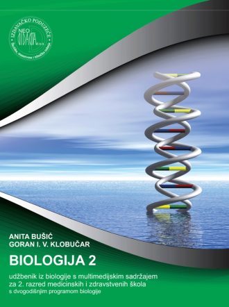 Biologija 2, udžbenik iz biologije s multimedijskim sadržajem za 2. razred medicinskih i zdravstvenih škola s dvogodišnjim programom biologije autora ANITA BUŠIĆ GORAN I. V. KLOBUČAR